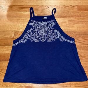 Royal Blue Beaded Festival Top